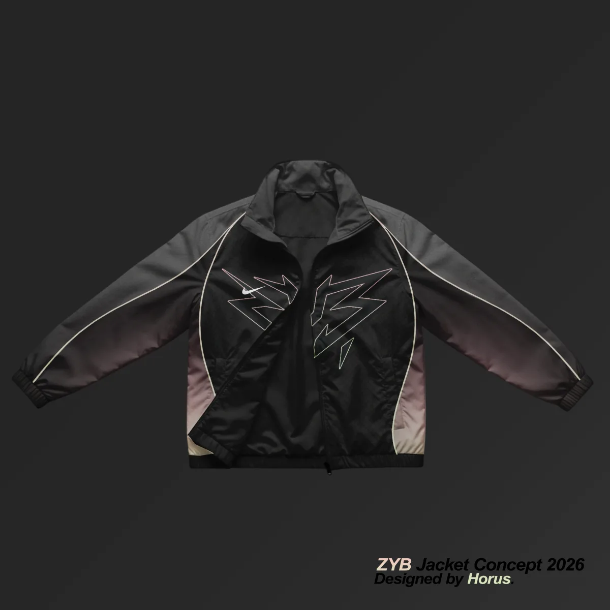 Veste officielle ZYB 2026 - vue plate